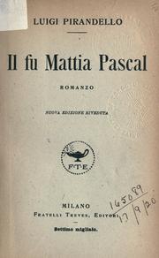 Copertina di Il fu Mattia Pascal