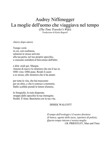Copertina di La moglie dell'uomo che viaggiava nel tempo